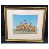 Framed Vintage Disney Classics Snow White Litho Pr