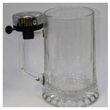 Vintage Glass Stein With Working Ringer