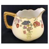 Antique Australian Hand Painted Porcelain Pitcher