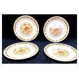 Lenox Temper Ware "Coral Blossoms" Salad Plate (4)