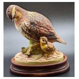 Retired Andrea By Sadek Bobwhite & Chick Figurine