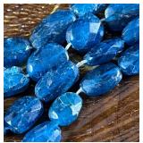 Blue Apatite Beads 7mm x 11mm