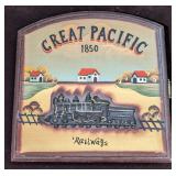 Great Pacific Railway Wooden Key Holder Box