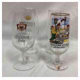 4 German Beer Glasses