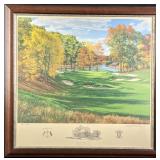 Framed Linda Hartough AP Litho Brookline Country G