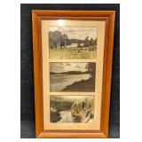 Vintage Framed Forest River Photos