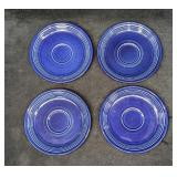 4 Twilight Fiestaware Saucers A