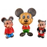 Vintage Disney Mickey Mouse Toys Pull String