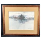 Framed Art Print of Frank Edward Ackerman Painting