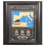 Disney Magic Mediterranean Cruise 2007 Map W Coins