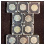 Kennedy Half Dollar Coin Collection Lot of Ten 10