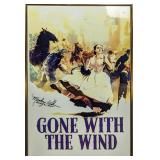 Framed Gone With The Wind Autographed Poster Micke