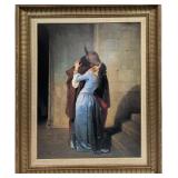 Large After Francesco Hayez The Kiss Varnished Fra