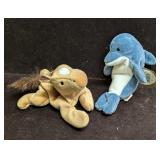 Derby Horse And Echo Dolphin Beanie Baby Dolls