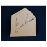 Cut, Signed Earle Combs