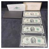 Jefferson Two Dollar Bills 1976 Paper Money 2003 C