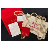 KJL Kenneth Jay lane Simulated Pearl Necklace COA