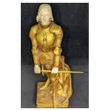 Gilded Bronze & Bone Georges Saulo Joan Of Arc