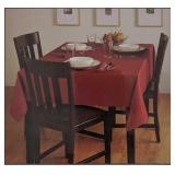 Basketweave Rust 60x84 Inch Oblong Tablecloth A