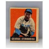 1949 Leaf #95 George Snuffy Stirnweiss Yankees HG