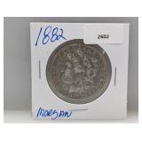 1882 90% Silver Morgan $1 Dollar