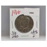 1966 40% Silv JFK Half $1 Dollar