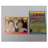 1961 Topps (2 Diff WS Highlights) #306 & #313