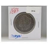 1883 90% Silver Morgan $1 Dollar