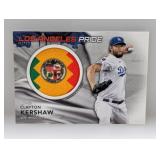 2022 Clayton Kershaw Topps City Flag Patch Cfp-Ck