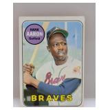 1969 Topps #100 Hank Aaron HOF Atlanta Braves