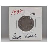 1836 90% Silv Bust Dime