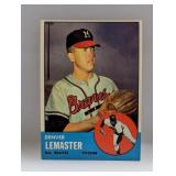 1963 Topps Baseball #74 Denver Lemaster "Braves"