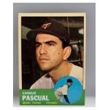 1963 Topps Baseball #220 Camilo Pascual "Twins"