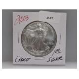 2003 1oz .999 Silv Eagle $1 Dollar