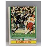 1974 Topps Football #219 Ray Guy (RC) HOF Raiders