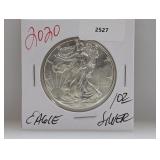 2020 1oz .999 Silver Eagle $1 Dollar