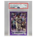 2022 Topps Ch Update Rodriguez Purple PSA 9 RC