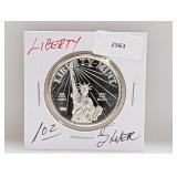 1oz .999 Silver Liberty Round