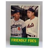 1963 Topps Friendly Foes Snider Hodges #68 Surface