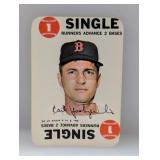 1968 Topps Game Carl Yastrzemski 3 HOF Crease