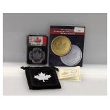 NGC 2020-W MS70 1oz .999 Silv Maple Leaf