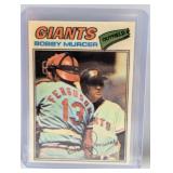 1977 Topps Cloth Stickers Bobby Murcer # 33