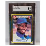 1991 Post Cereal Ken Griffey Jr #11 SGC 9