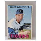 1967 Topps #588 Johnny Klippstein Crease