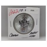 2022 1oz .999 Silv Canada Maple Leaf