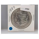 1889 90% Silver Morgan $1 Dollar