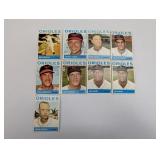 1964 Topps Baseball (9 Orioles) Partial Set Break