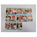 1964 Topps Baseball 13 Phillies Partial Set Break