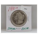 1921-S 90% Silver Morgan $1 Dollar