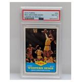 1973 Topps Western Semis Lakers Vs. Bulls PSA 8